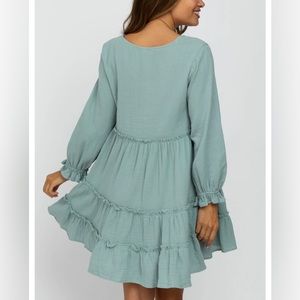 PinkBlush Sage Tiered Maternity Dress